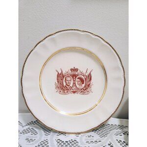 1951 Cassidian 22K Gold British Royal Visit to Canada Plate